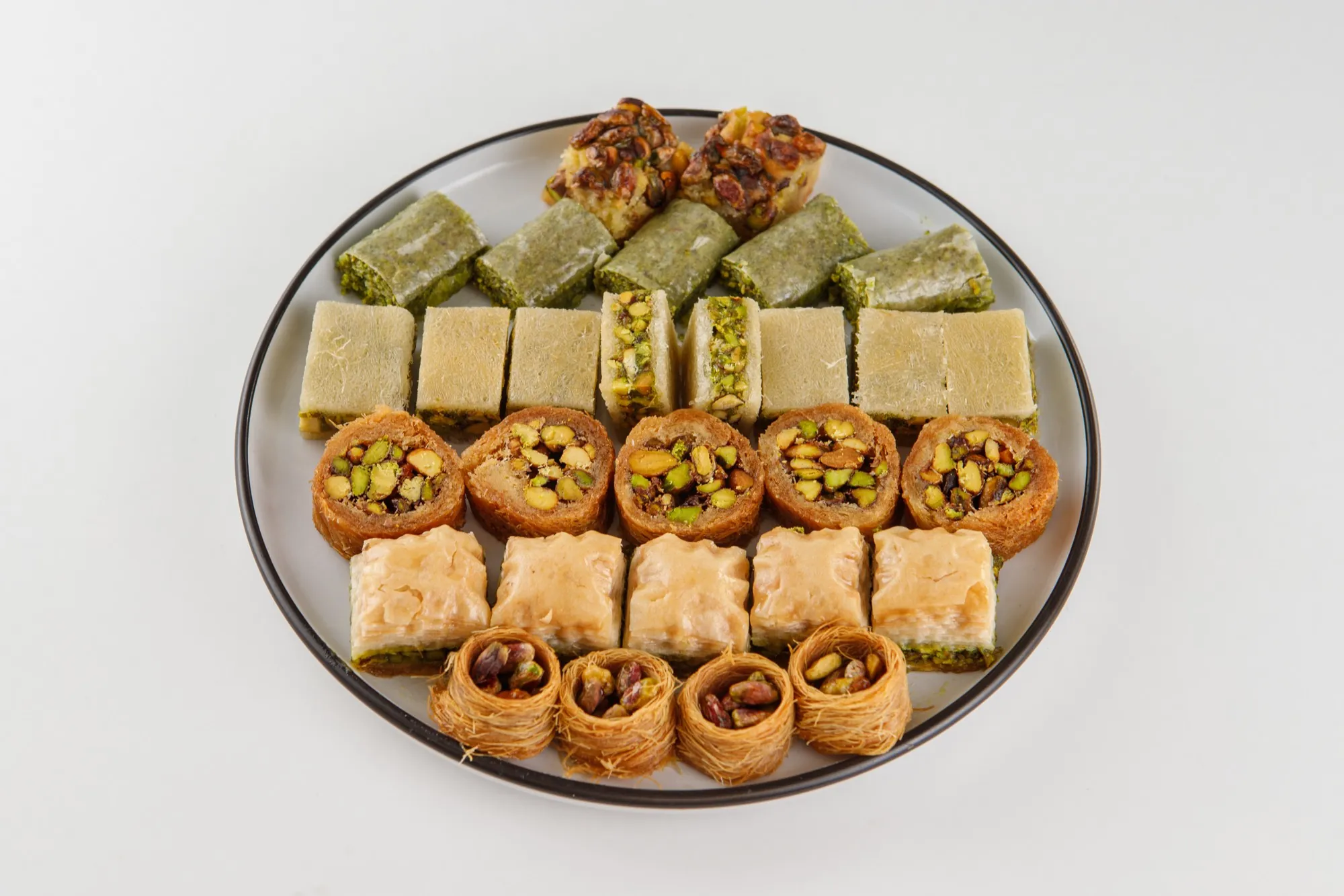 Assorted baklava platter